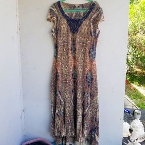 Reba paisley knit dress L